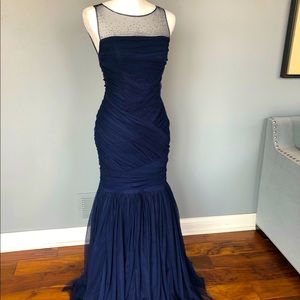 Full length elegant chiffon mermaid style